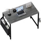 Pamray 32 Inch Computer Desk for Small Spaces with Storage Bag, Home Office Work Desk with Headphone Hook